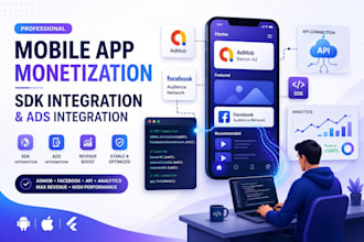 integrate admob and facebook audience network ads sdk for android and ios apps