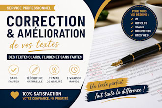 proofread and correct your french texts