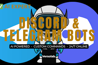 create custom discord or telegram bot with ai features