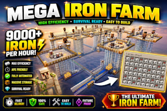 build efficient minecraft farms for java  bedrock edition