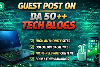 publish a technology guest post with tech backlinks