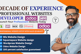 develop odoo website design odoo landing page  wix website design tilda website