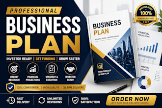 create a failproof business plan, proposal, grant, business plan writer