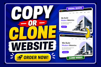 copy clone, redesign website in wordpress using elementor