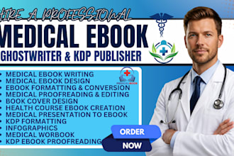 write medical ebook, neurosurgeon, nursing playbook, medical workbook