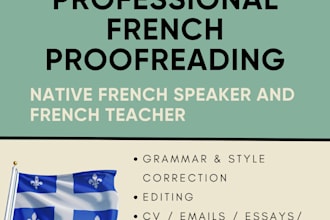 proofread and correct your french texts professionally