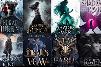 do a premium cinematic dark fantasy cover design