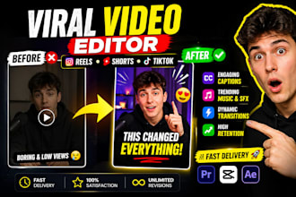edit viral short videos for instagram reels youtube shorts and tiktok