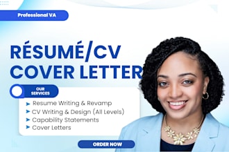 write and revamp ats resume, CV, cover letter and business capability statement