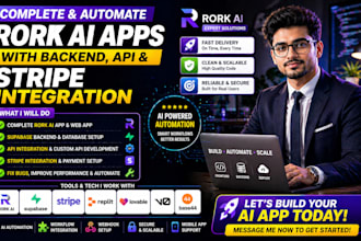 complete and automate rork ai apps with backend, api and stripe integration