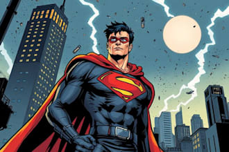 draw comic book illustration graphic