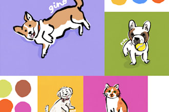 create a custom portrait of your animal