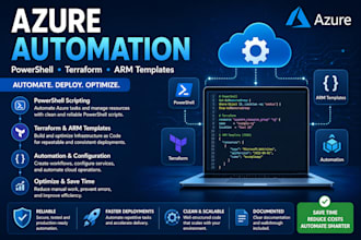automate azure tasks using powershell terraform or arm