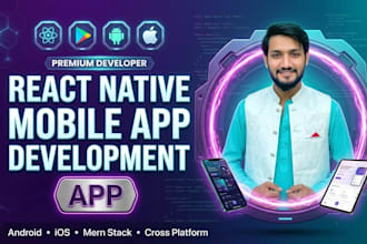 build react native expo app for ios android with firebase auth and rest API