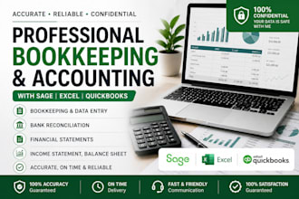 bookkeeping and bank reconciliation in sage or excel