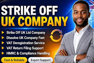 strike off UK ltd, close UK company, dissolve UK ltd company, deregister vat