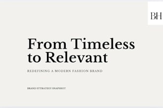 create clear brand positioning and messaging