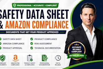 create safety data sheet amazon compliance document and safety product listing