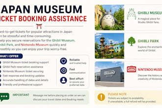 book ghibli museum, and nintendo museum tickets in japan