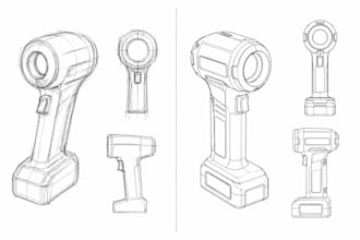 draw invention sketches for provisional patent applications