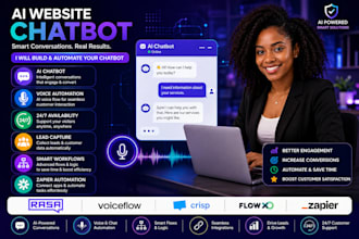 build ai website chatbot using rasa voiceflow crisp zapier