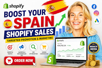boost spain shopify store sales, shopify promotion, spain shopify marketing