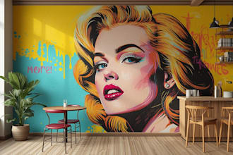 design custom mural wall art, graffiti, wallpaper for home, office, restaurant