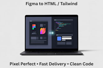 figma to HTML tailwind CSS, pixel perfect responsive code