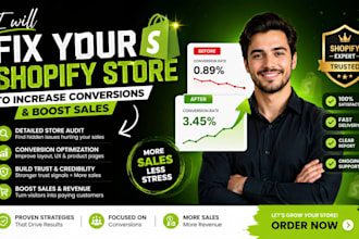 audit and fix your shopify store to increase conversions and sales