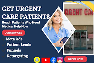 get urgent care and walk in clinic patients using meta ads