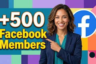 grow up new 500 facebook members organically