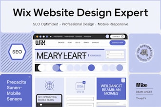 develop and optimize your italian wix website SEO  modern design,italian website