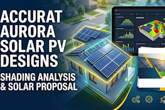 create accurate aurora solar pv designs, shading analysis,solar proposal