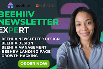 setup beehiiv website design beehive landing page and beehiiv newsletter design
