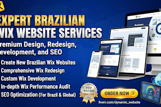 design brazilian wix website redesign wix website  wix development wix audit SEO