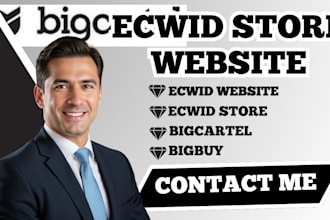 setup ecwid store website upload product listing big cartel bigbuy