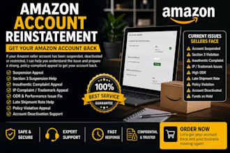 write amazon suspension appeal and account reinstatement poa