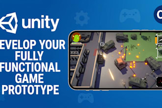 develop rapid unity game prototype for you