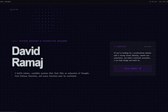 design a high end landing page, website for any business