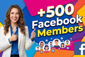 upgrade new 500 facebook members organically