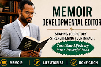 developmental edit your trauma, healing, or recovery memoir