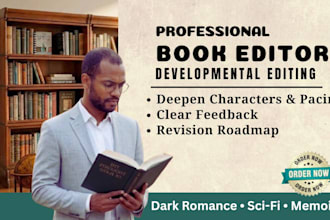 developmental edit for dark romance sci fi memoir