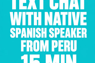 native spanish conversation partner from peru