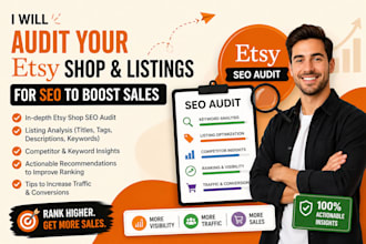 audit your etsy shop, listings for SEO to boost sales