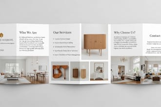 design brochure, trifold brochure, business brochure, company brochure