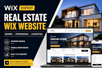 design wix real estate website with idx mls property listings wix landing page