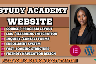 education website design, school website wordpress, academy website design