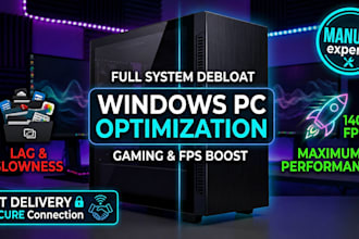 professionally optimize, debloat, and boost fps on your windows PC