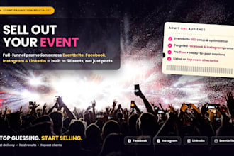 do event promotion and marketing to boost ticket sales and sell out your event