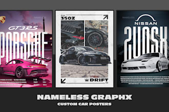 create a custom car poster